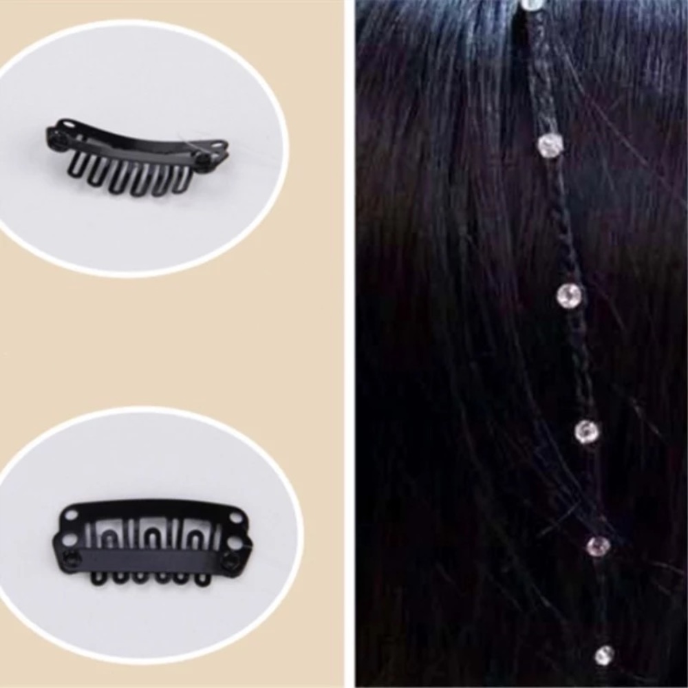 18in rhinestone hair clip bling accessories